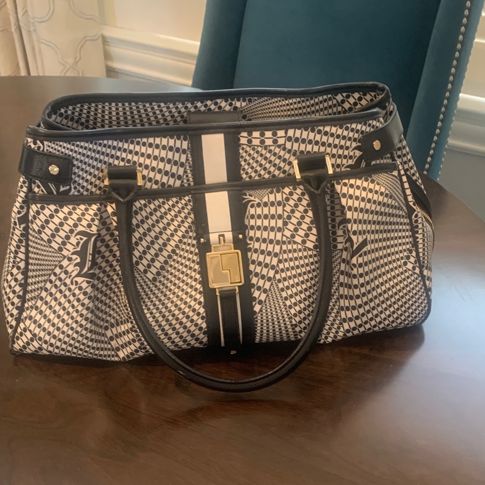 L.A.M.B black and white handbag—vintage